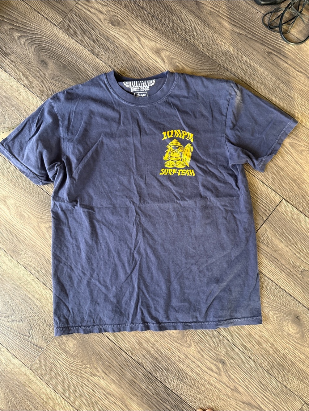 Lumpia Surf Team official u inform Navy Graphic Tee size large